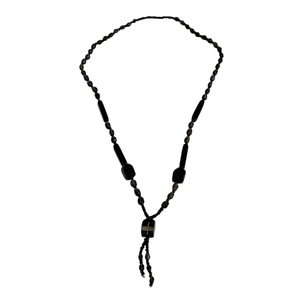 artisan Handmade Elegant Black Onyx and smoky quartz gemstone Necklace